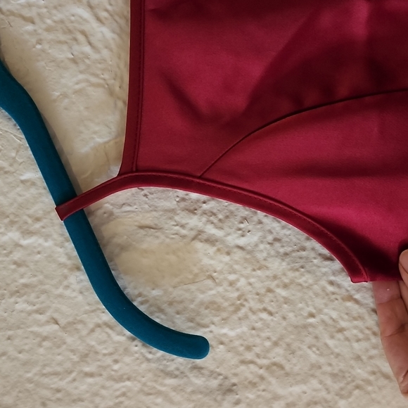 Jenny Annie Dots Girls Formal Red Velevt gown with Bowlero Jacket - Picture 7 of 12